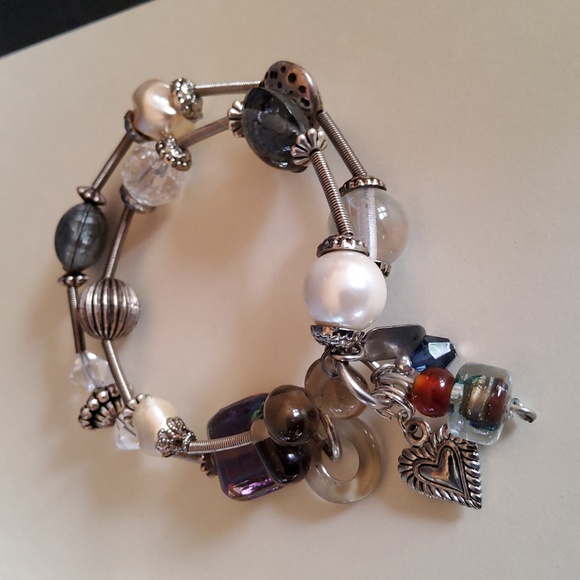 Vintage Treska Memory Wire Bracelet - Picture 8 of 8